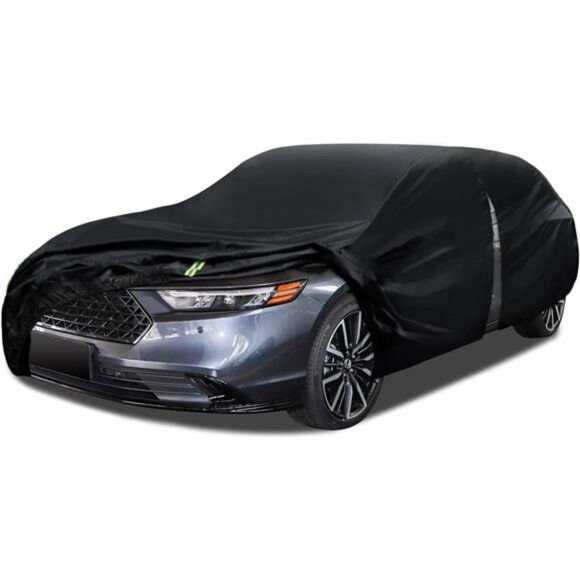 6 Layers Car Cover Waterproof All Weather for Automobiles, Size A3 with Zipper - Picture 1 of 7